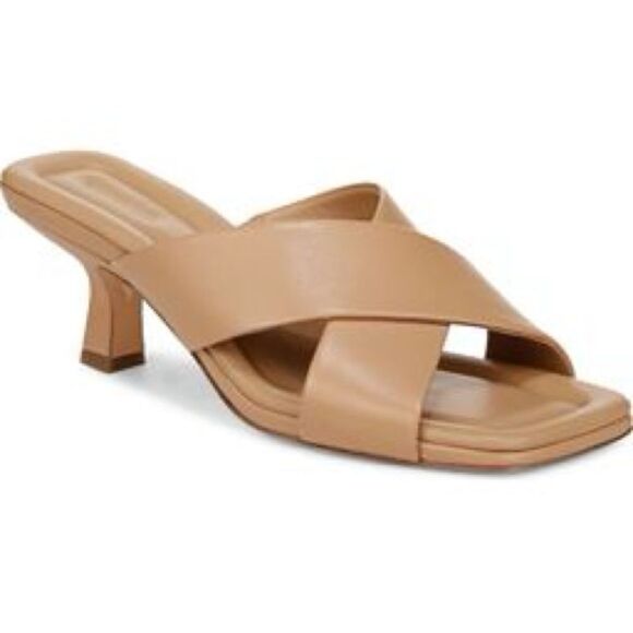 Vince Cecila Crisscross Slides in Catalina Blush Size 11. - Picture 1 of 9